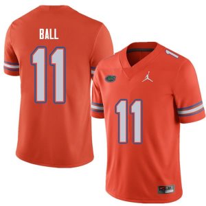 Men's Florida Gators #11 Neiron Ball NCAA Jordan Brand Orange Authentic Stitched College Football Jersey NDZ2862BG